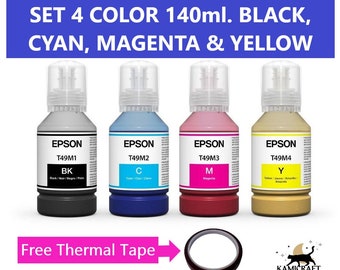 Epson Sublimation Inks For Epson F570 and Epson F170 Sublimation Printer (T49M1 T49M2 T49M3 T49M4) FREE SHIPPING Fresh Ink.
