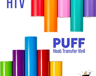 3D Puff Foam Heat Transfer Vinyl HTV 20 Kamicrafts | Etsy