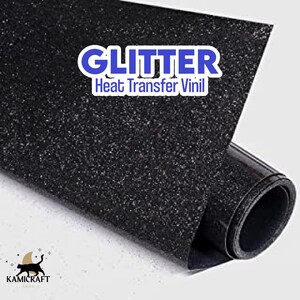 HTV Glitter, Heat Transfer Vinyl, Iron On Vinyl, Tshirt Vinyl, Bling bling  Iron On for DIY T-Shirts