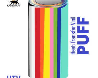 Puff 3D Heat Transfer Vinyl – T-Shirt Decoration, Cricut & Silhouette Friendly