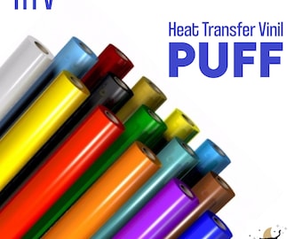 Craft heat transfer vinyl Htv Puff vinyl 3D Puff -and fluff Foam 3D iron on flex vinyl 3mm Puffy Foam velved texture dimensional raised look