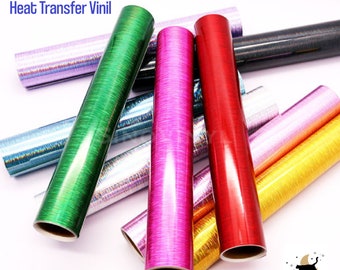 Specialty HTV Holographic Heat Transfer Vinyl Iron on Kamicfrats