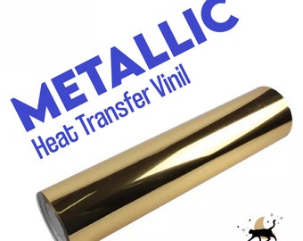 Metallic Heat Transfer Vinyl Sheet - 12"x20" Iron-On HTV
