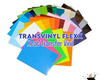 HTV Flexx Soft, Heat Transfer Vinyl by the sheet, 12x10 inch Sheets, HTV Vinyl, Solid Colors, Matte Finish Kamicrafts