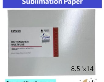 Epson Dye Sublimation DS Heat Transfer printable  Multi Use Paper, 85GSM, 8.5&quot; x14&quot;  100 Sheet Pack for Epson F570/F170  S450363