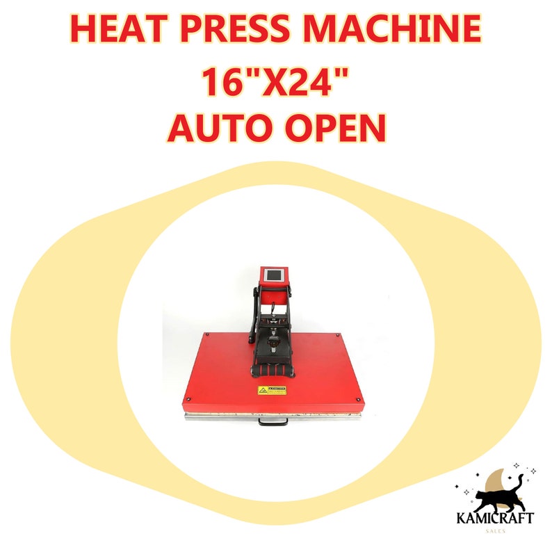 Kamicraft AUTO OPEN Heat Press Machine 16x24 In Etsy