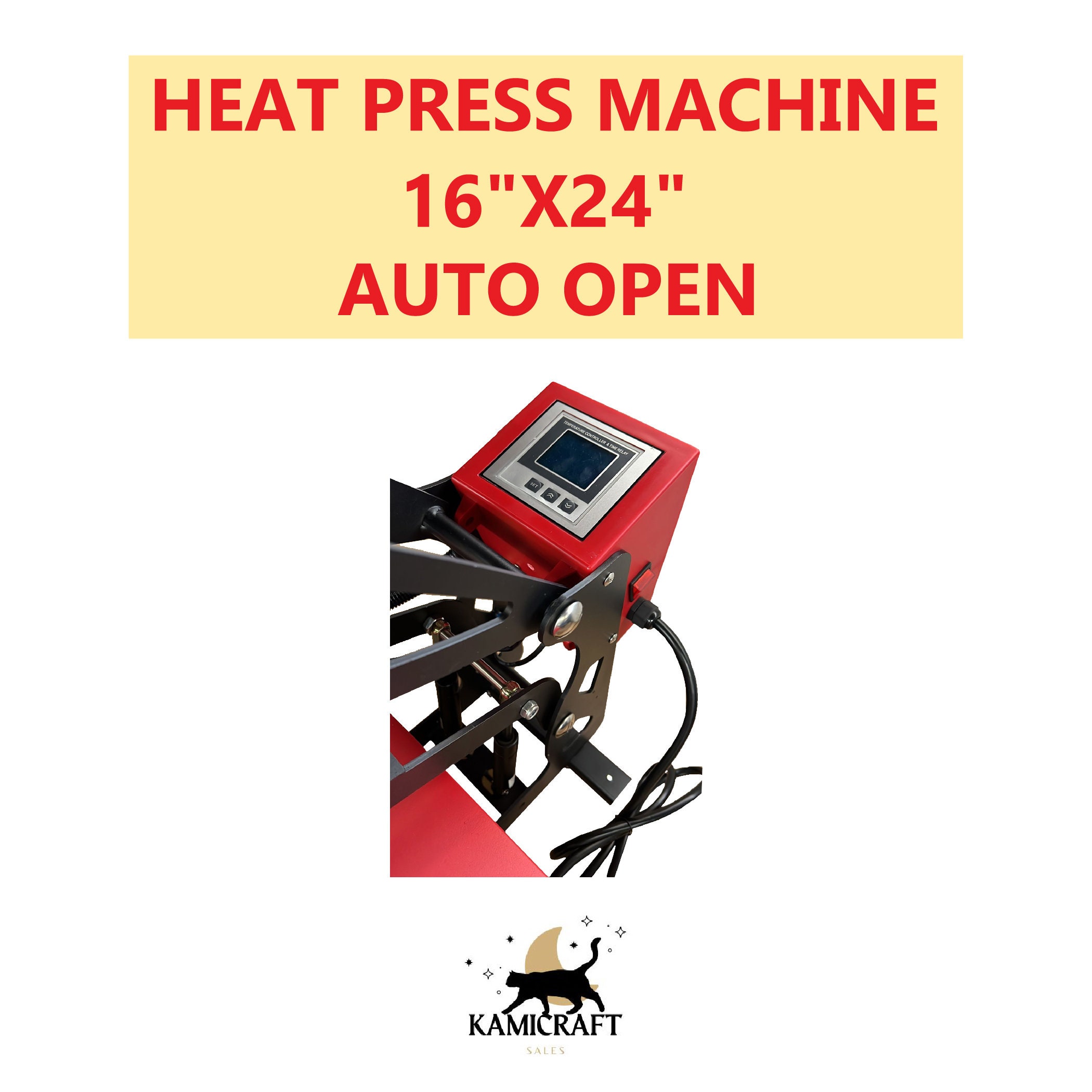 Heat Press Machine 16 X 24 Autoopen W/ Drawer 1 Etsy