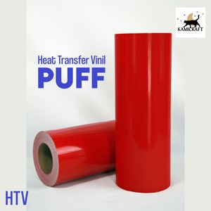 3D Puff - Foam 10&quot; Heat Transfer Vinyl / Puff Vinyl / White Puff Vinyl / Black Puff Vinyl / Dimensional HTV/ Puffy / Puffer Vinyl