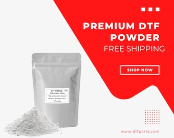 New: Soft Feel DTF Powder-White Hot Melt Adhesive Powder, 1 KILO Bag