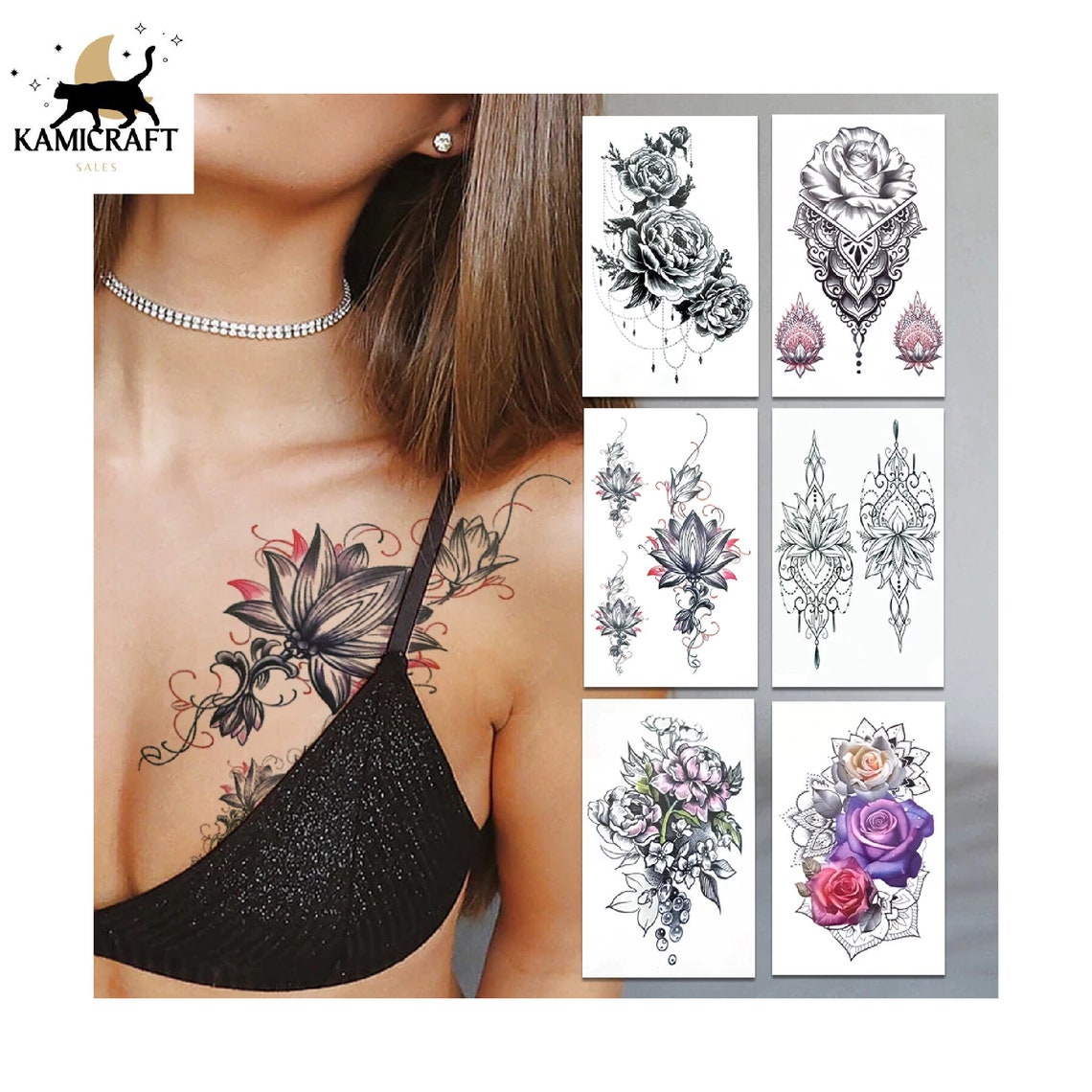 LASER Printable Temporary TATTOO Decal Paper 5 Pack 8.5 Etsy