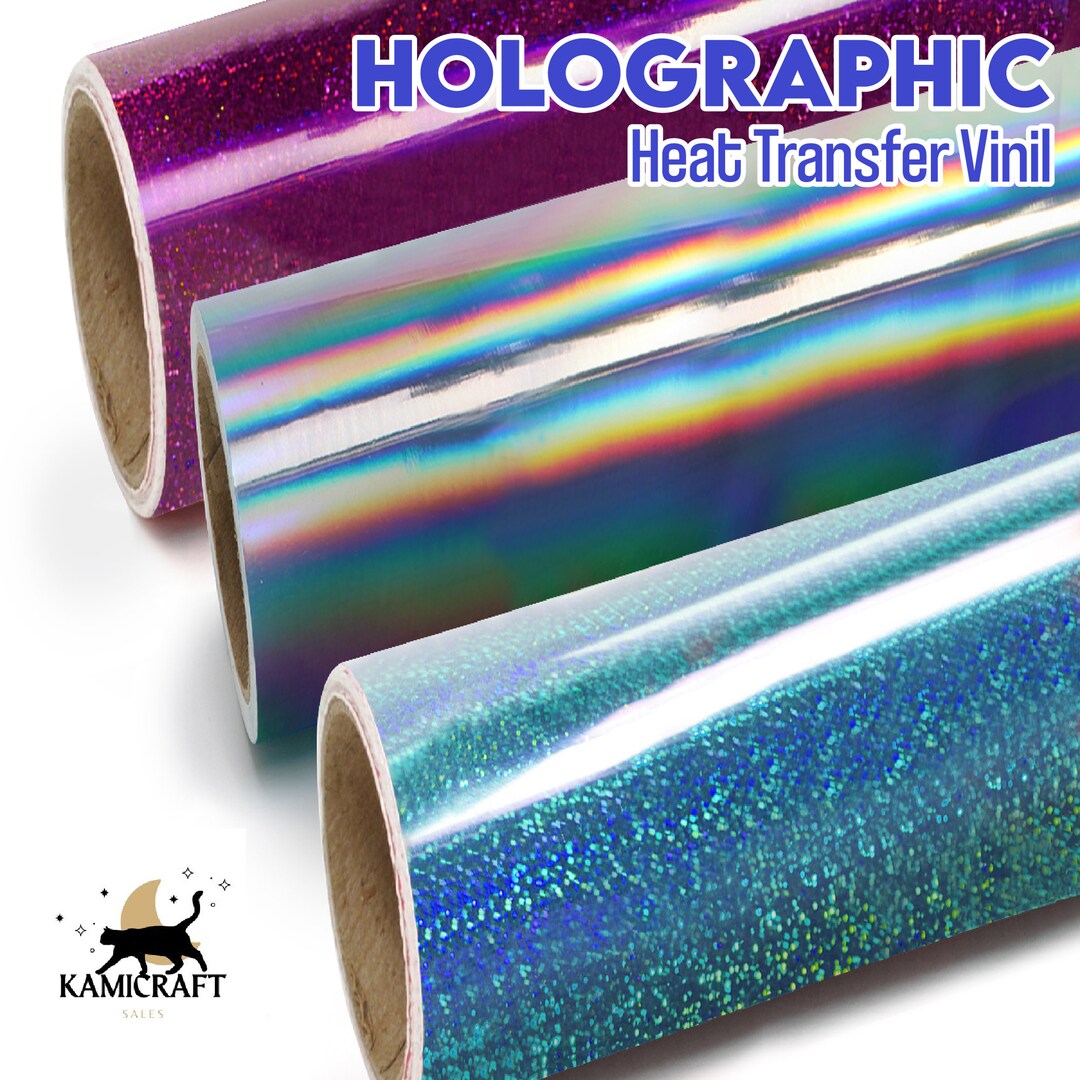 Holographic HTV Rainbow HTV Oil Slick Htv Holographic Vinyl Metallic ...