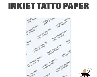 Temporary Ink Jet Printable TATTOO Decal Paper 5 Pack 8.5" x 11" - Kamicrafts