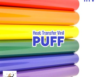 Neon Puff 3D Heat Transfer Vinyl - 20"x12" HTV Sheet
