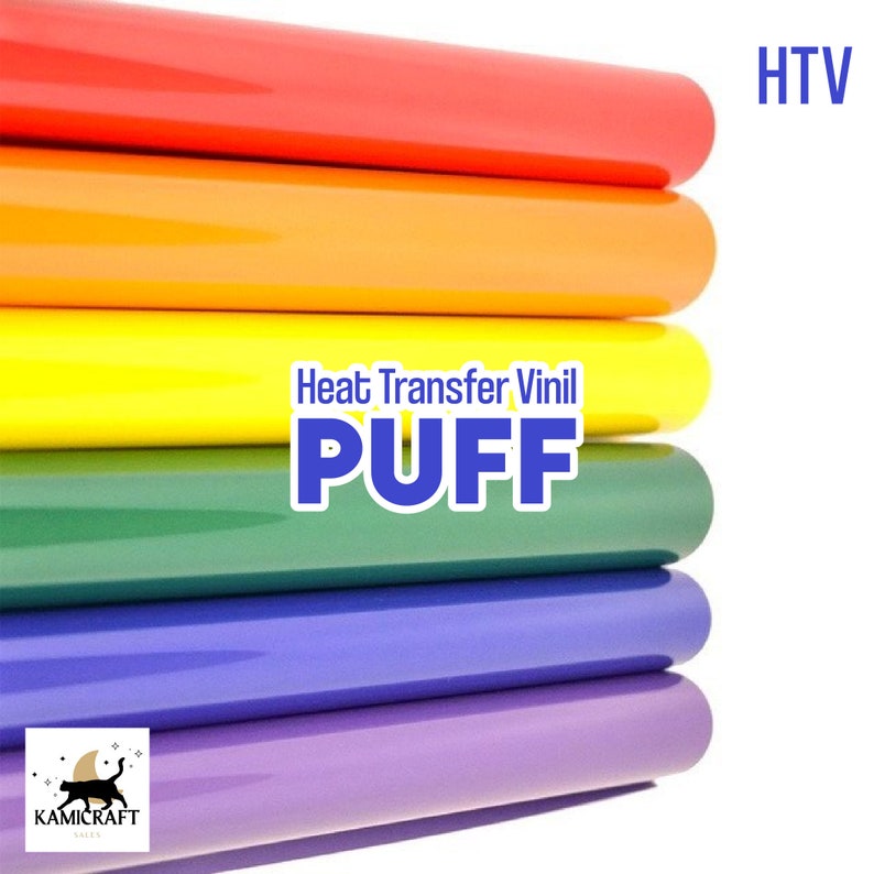 HTV 3D Puff Foam Neon Heat Transfer Vinyl Etsy
