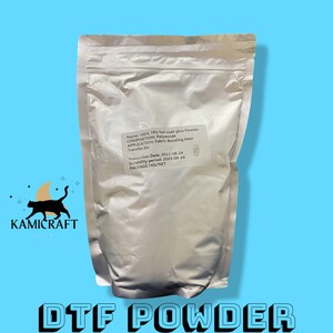 DTF Powder White Hot Melt Adhesive Powder glue  2.2 Pound Bag 1kilo “Soft Feel”