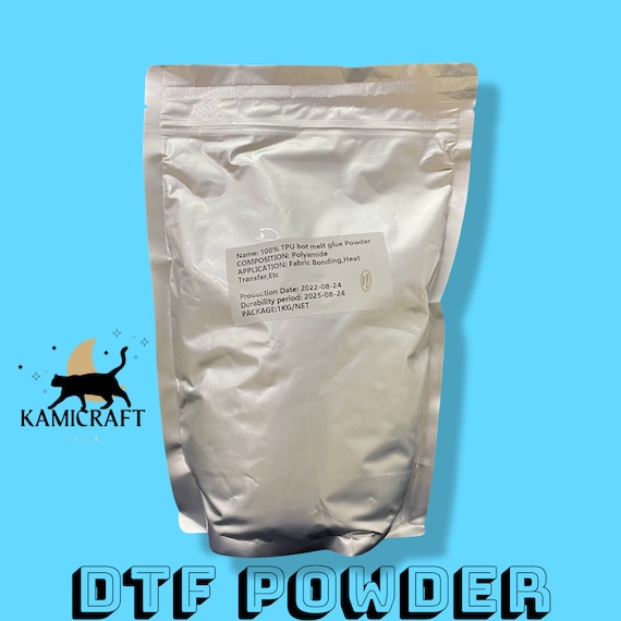 DTF Powder White Hot Melt Adhesive Powder glue  2.2 Pound Bag 1kilo “Soft Feel”