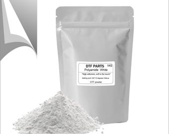 Premium White TPU Hot-Melt Adhesive Powder for DTF Printing (1 kg / 2.2 lb)