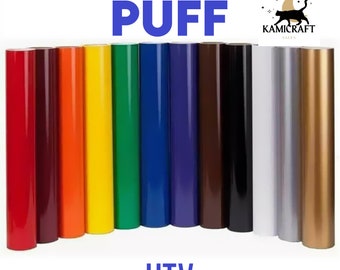 3D Puff - Foam 12&quot; x 20&quot; / 1 sheet / HTV Heat Transfer Vinyl - HTV embossed vinyl Kamicrafts