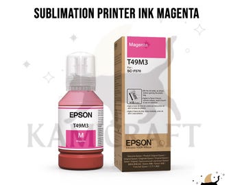 Epson Sublimation Ink 140ml Magenta – T49M320 – Original Epson Ink for F170 & F570 Sublimation Printers – Fast Shipping!