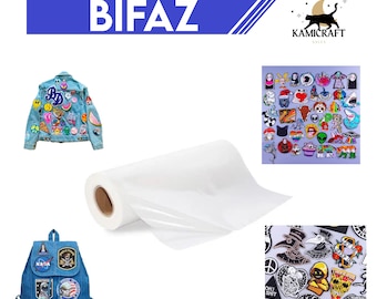 2 Sheets 8.5”x11” Press On Double Sided Adhesive for Textiles Mounting BIFAZ