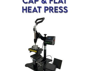Cap hat heat Press machine manual Open Cap Heat Press 2 in 1