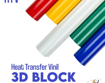 Block 3D Heat Transfer Fashion Vinyl