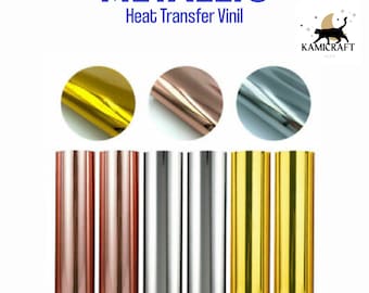 Metallic Heat Transfer Vinyl - Mirror Iron-On HTV Sheets