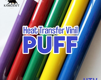 3D Puff - Foam HTV Press Ready Version (Single color Only) HT Transfer 20&quot;x12&quot;