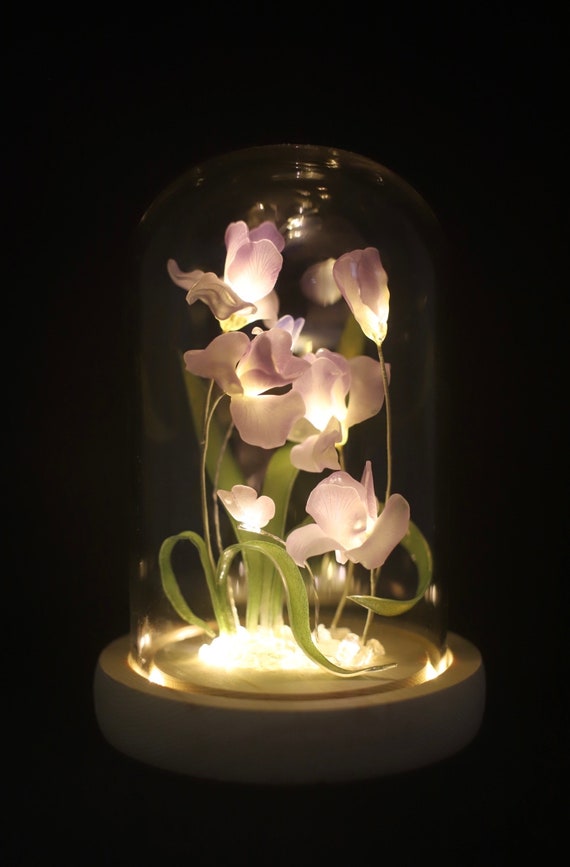 Purple sale flower lamp