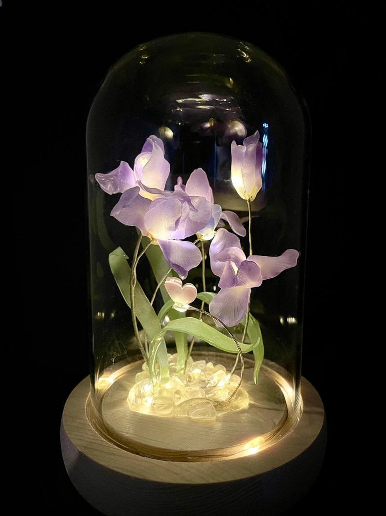 Handmade Iris Flower Lamp Orchid Tulip Iris Home Decor Iris - Etsy