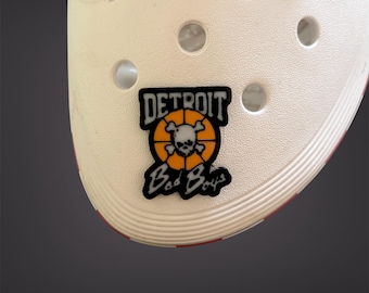 Lot of 2 Detroit Basketball Inspired Shoe Charms NBA