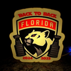 Florida NHL Stanley Cup Desk Lamp Back to Back