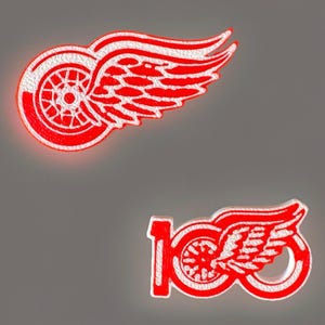 Set Of 2 NHL Detroit Red Wings Hockey Shoe Charm