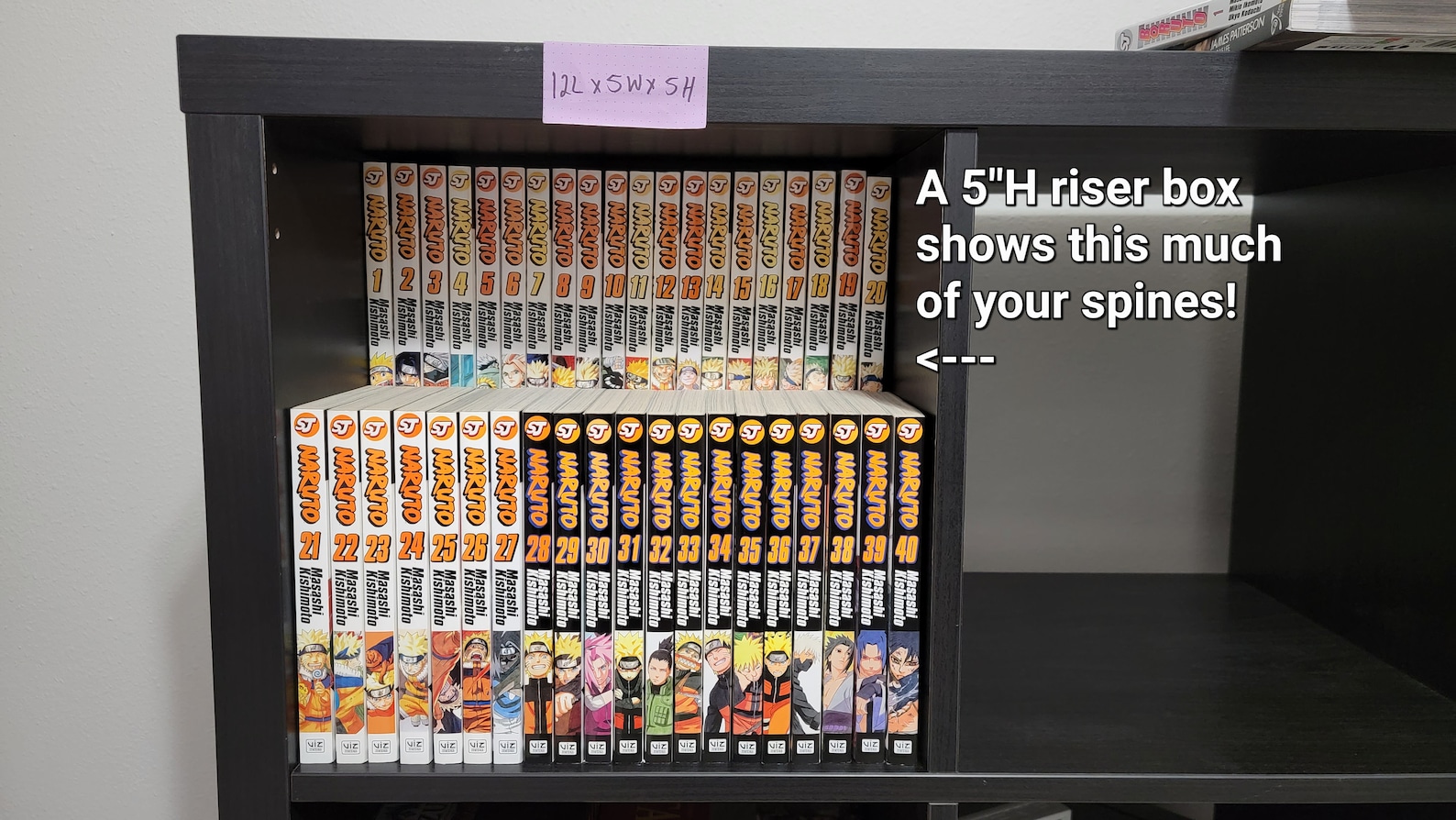 Simple Cheap Manga Bookshelf Riser Corrugated Box Etsy