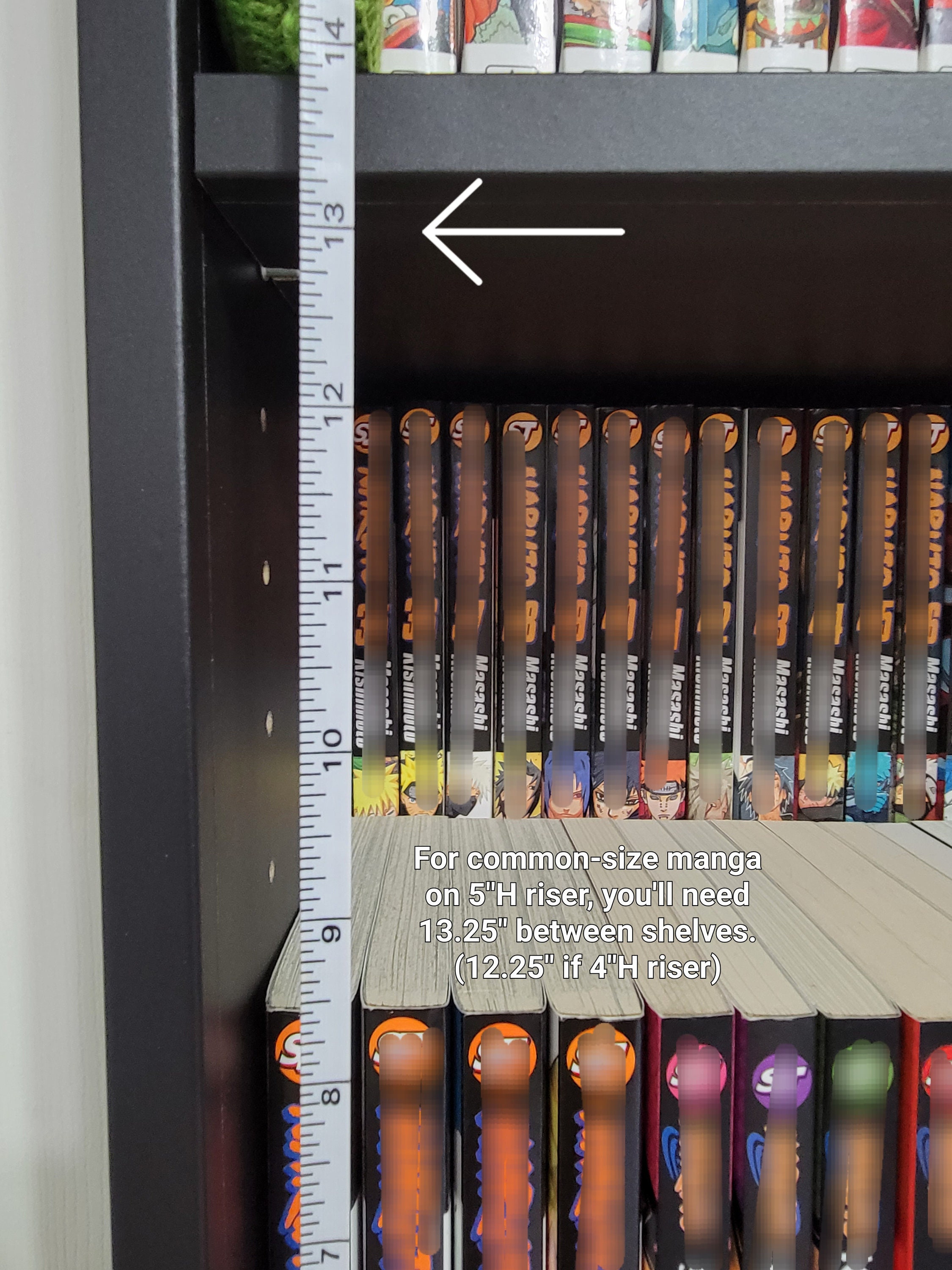 Simple Cheap Anime Manga Book Risers Expand Bookshelf Storage Etsy
