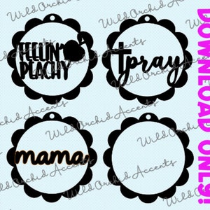 Ausgebogter Auto Anhänger Ornament Bundle Glowforge SVG DOWNLOAD
