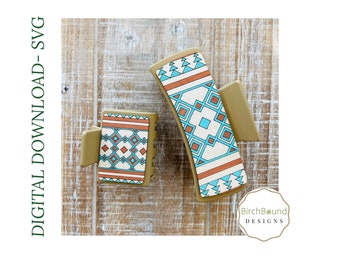 Claw Clip SVG, Aztec Claw Clip, digital download, Glowforge tested laser cut file