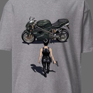 Matrix-tröja Klassisk film Akira Heavyweight T-shirt, Trinity, Neo, motorcykeltröja