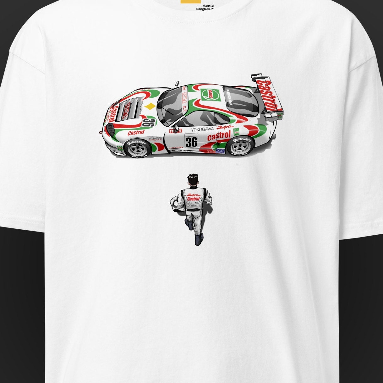 Castrol Toms Supra Akira Heavyweight Tee, Toyota Supra Tee, Gran