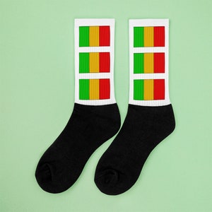 Mali flag, Malian flag, Mali socks, Malian socks, Mali flag socks, Malian flag socks, Flag socks, World socks, Geography socks