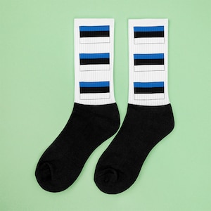Estonia socks, Estonian socks, Estonia flag socks, Estonian flag socks, Flag socks, World socks, Geography socks,