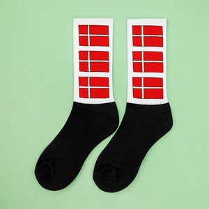 Danish socks, Denmark socks, Danish flag, Flag socks, World socks, Geography socks,