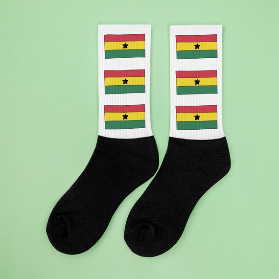 Ghana Socks Ghanaian Socks Ghana Flag Ghanaian Flag Ghana Etsy