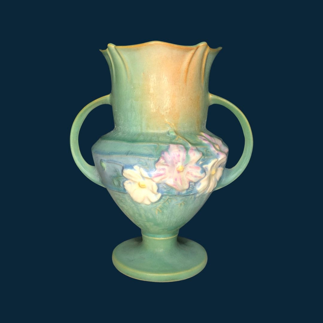 Roseville Pottery Cosmos Vase 1358 Circa 1939 in Mint Etsy