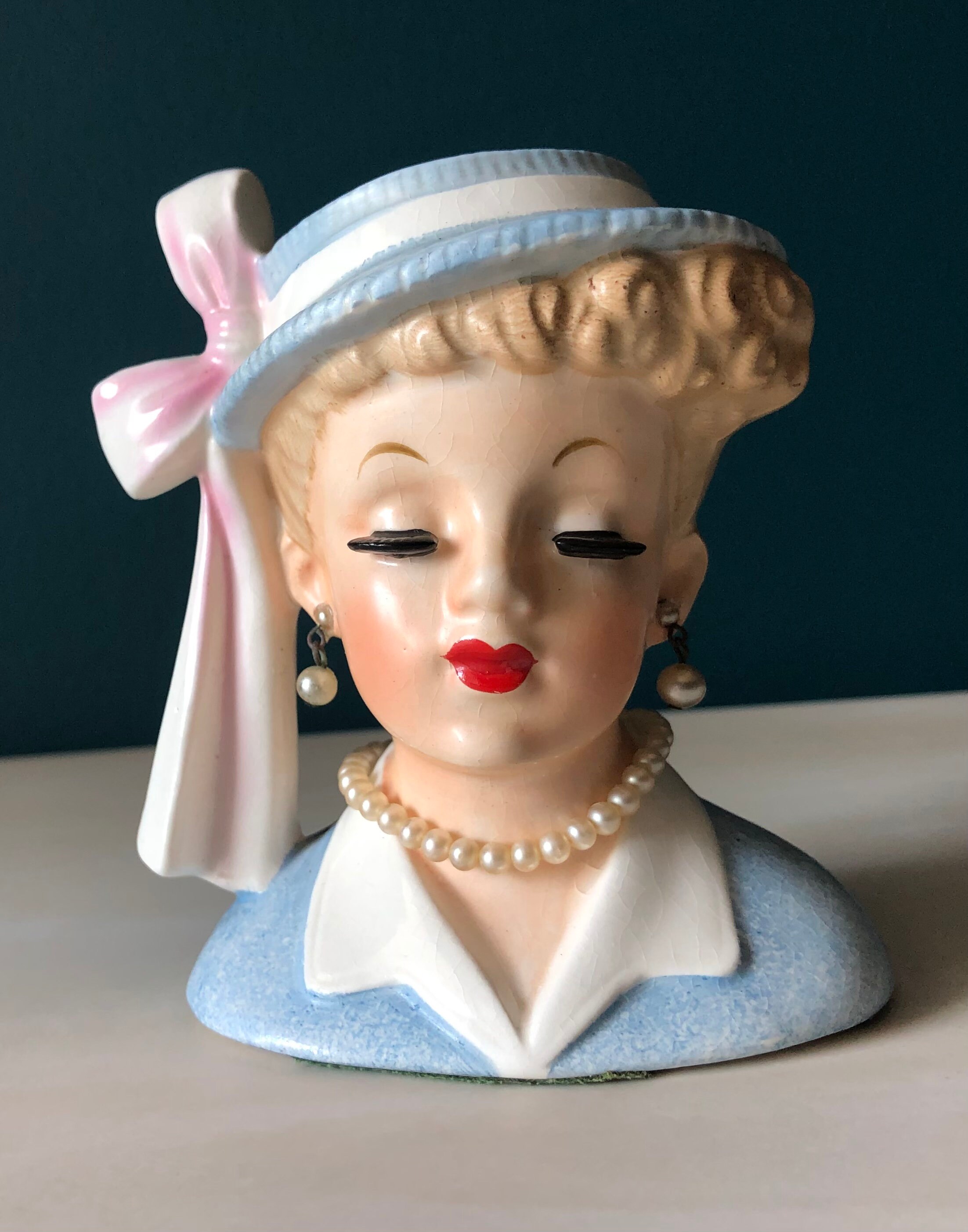 Vintage NAPCO Lady Head Vase Circa 1958 Etsy