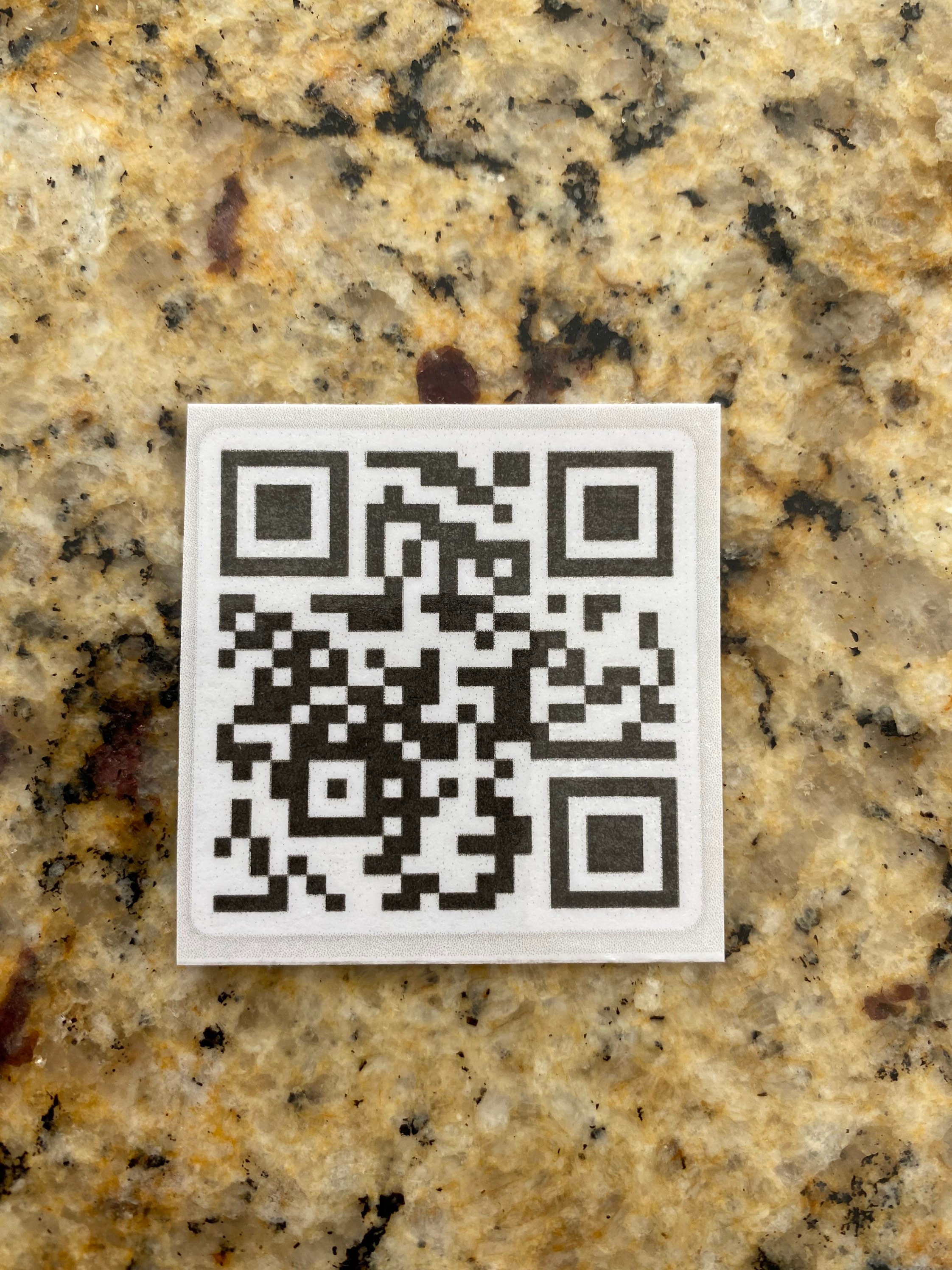 RICKROLL QR code 3d printed wall art decor gag gift funny sign