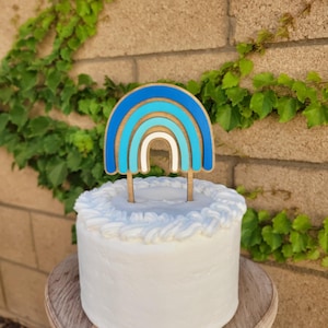 Rainbow Cake Topper | Boho First Birthday Decor | Rainbow Baby Party Topper | Sweet One Cake Topper | Baby Birthday Celebration Decor
