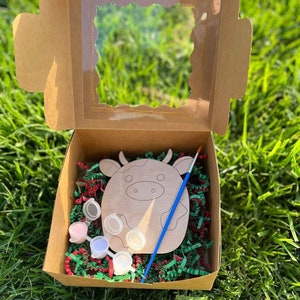 Handmade Wooden Squishmallow Paint Kit: Kids Party Favors