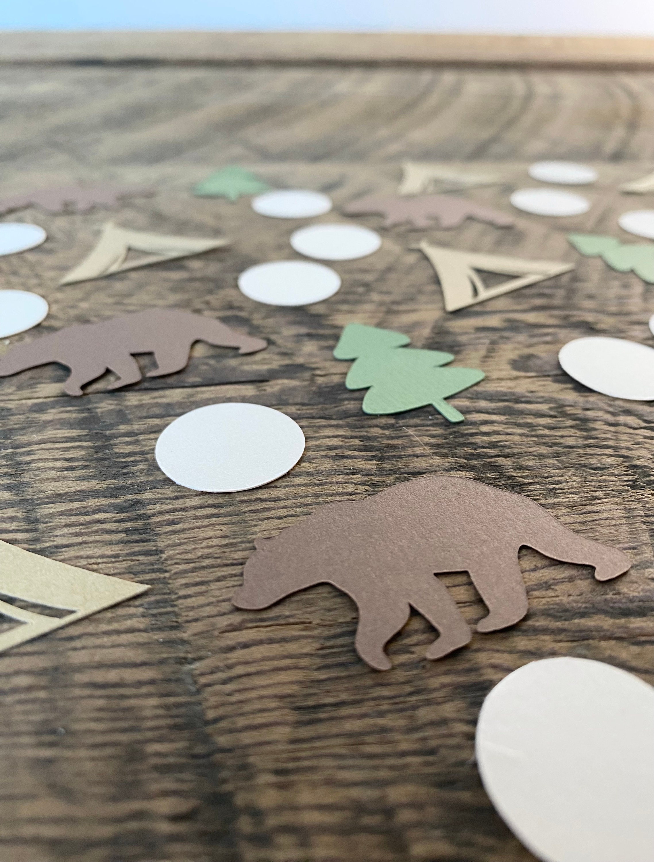 One Happy Camper Confetti Little Explorer Confetti Baby Boy Etsy