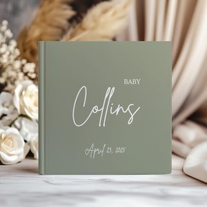 Baby Shower Guest Book Baby Photo Album Baby Scrapbook Guestbook Baby Hardcover Book Keepsake Guest Book Picture Guest Book Baby Advice Card